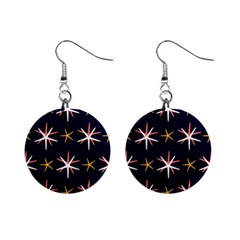 Sea-stars-pattern-sea-texture Mini Button Earrings