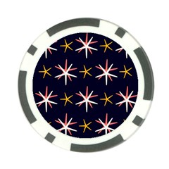Sea-stars-pattern-sea-texture Poker Chip Card Guard by Amaryn4rt