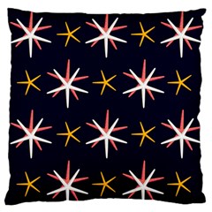 Sea-stars-pattern-sea-texture Large Premium Plush Fleece Cushion Case (one Side) by Amaryn4rt