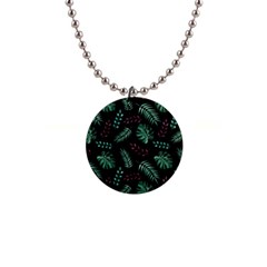 Geometric-seamless-pattern 1  Button Necklace by Amaryn4rt