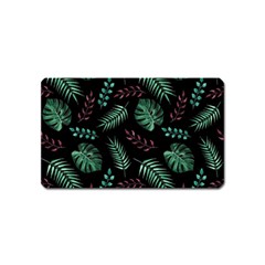 Abstract-seamless-pattern-with-tropical-leaves-hand-draw-texture-vector Magnet (name Card) by Amaryn4rt