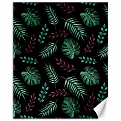 Abstract-seamless-pattern-with-tropical-leaves-hand-draw-texture-vector Canvas 11  X 14  by Amaryn4rt