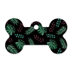 Mixed-background-patterns Dog Tag Bone (two Sides) by Amaryn4rt