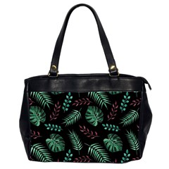 Mixed-background-patterns Oversize Office Handbag (2 Sides)