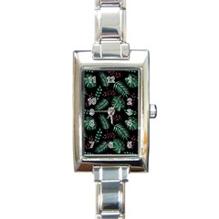 Honey-seamless-pattern Rectangle Italian Charm Watch by Amaryn4rt