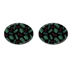 Honey-seamless-pattern Cufflinks (oval) by Amaryn4rt