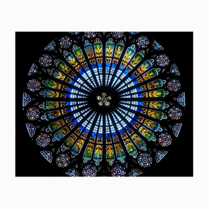 Mandala Floral Wallpaper Rose Window Strasbourg Cathedral France Small Glasses Cloth