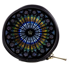 Mandala Floral Wallpaper Rose Window Strasbourg Cathedral France Mini Makeup Bag