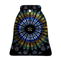 Mandala Floral Wallpaper Rose Window Strasbourg Cathedral France Ornament (bell) by Sarkoni