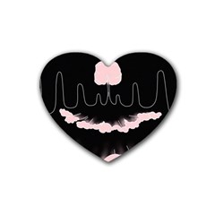 Garage Indie Arctic Monkeys Psychedelic Punk Rock Rubber Coaster (heart)