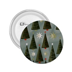 Christmas Trees Pattern Wallpaper 2 25  Buttons by Pakjumat