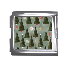 Christmas Trees Pattern Wallpaper Mega Link Italian Charm (18mm) by Pakjumat