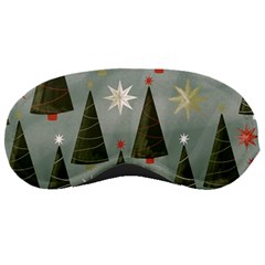 Christmas Trees Pattern Wallpaper Sleep Mask by Pakjumat