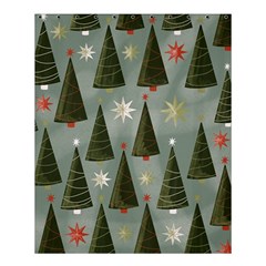 Christmas Trees Pattern Wallpaper Shower Curtain 60  X 72  (medium)  by Pakjumat
