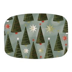 Christmas Trees Pattern Wallpaper Mini Square Pill Box