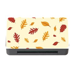 Leaves Autumn Fall Background Memory Card Reader With Cf by Pakjumat