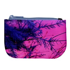 Fir Sunset Frost Snow Large Coin Purse by Pakjumat