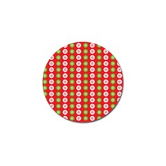 Festive Pattern Christmas Holiday Golf Ball Marker