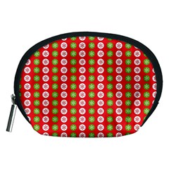 Festive Pattern Christmas Holiday Accessory Pouch (medium)