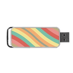 Pattern Design Abstract Pastels Portable Usb Flash (two Sides) by Pakjumat