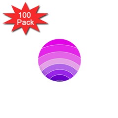 Pink Rainbow Purple Design Pattern 1  Mini Buttons (100 Pack)  by Pakjumat