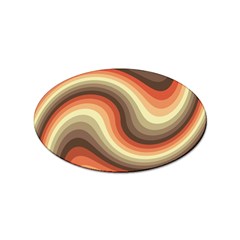 Twirl Swirl Waves Pattern Sticker Oval (10 Pack) by Pakjumat