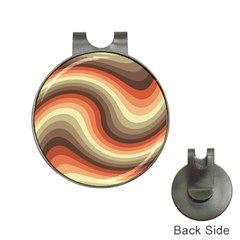 Twirl Swirl Waves Pattern Hat Clips With Golf Markers
