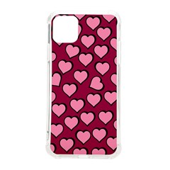 Pattern Pink Abstract Heart Iphone 11 Pro Max 6 5 Inch Tpu Uv Print Case by Pakjumat