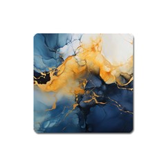 Abstract Marble Design Background Square Magnet by Pakjumat