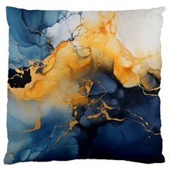 Abstract Marble Design Background Large Cushion Case (one Side) by Pakjumat