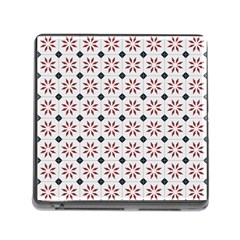 Tile Pattern Design Flowers Memory Card Reader (square 5 Slot) by Pakjumat