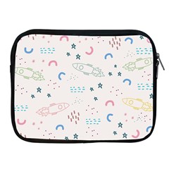 Spaceship Pattern Star Apple Ipad 2/3/4 Zipper Cases by Pakjumat