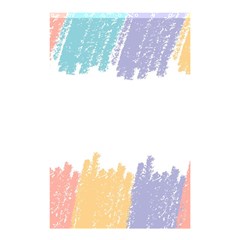 Border Frame Colorful Brush Strokes Shower Curtain 48  X 72  (small)  by Pakjumat