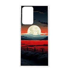 Winter Painting Moon Night Sky Samsung Galaxy Note 20 Ultra Tpu Uv Case