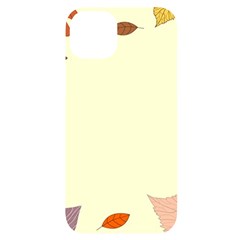 Autumn Border Frame Background Iphone 14 Plus Black Uv Print Case by Pakjumat