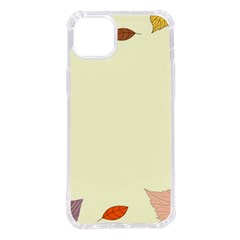 Autumn Border Frame Background Iphone 14 Plus Tpu Uv Print Case by Pakjumat