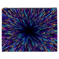 Abstract Beam Blast Cosmetic Bag (xxxl) by Pakjumat