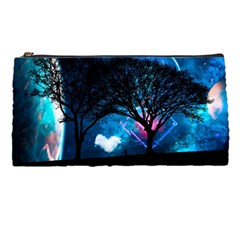 Trees Surreal Universe Silhouette Pencil Case by Pakjumat