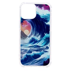 Storm Tsunami Waves Ocean Sea Nautical Nature Iphone 13 Mini Tpu Uv Print Case by Pakjumat