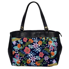 Flowers Flower Flora Nature Floral Background Painting Oversize Office Handbag by Pakjumat