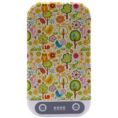 Nature Doodle Art Trees Birds Owl Children Pattern Multi Colored Sterilizers