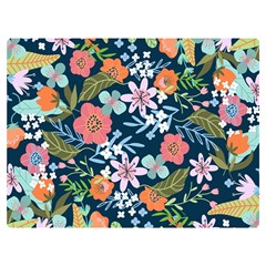 Flowers Flower Flora Nature Floral Background Painting Premium Plush Fleece Blanket (extra Small) by Pakjumat