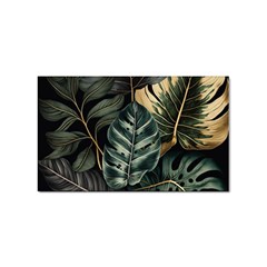 Tropical Leaves Foliage Monstera Nature Home Sticker Rectangular (10 Pack) by Pakjumat