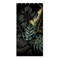 Tropical Leaves Foliage Monstera Nature Home Shower Curtain 36  x 72  (Stall) 