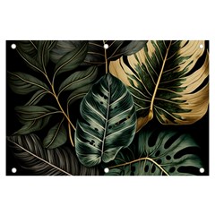 Tropical Leaves Foliage Monstera Nature Home Banner and Sign 6  x 4 