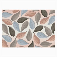 Leaves Pastel Background Nature Large Glasses Cloth by Pakjumat