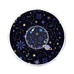 Starry Night  Space Constellations  Stars  Galaxy  Universe Graphic  Illustration On-the-go Memory Card Reader by Pakjumat