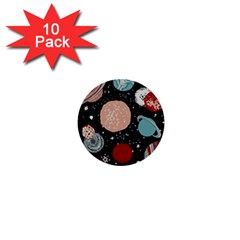 Space Galaxy Pattern 1  Mini Buttons (10 Pack)  by Pakjumat