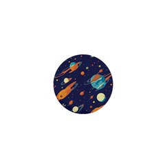 Space Galaxy Planet Universe Stars Night Fantasy 1  Mini Buttons by Pakjumat