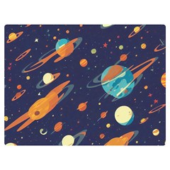 Space Galaxy Planet Universe Stars Night Fantasy Premium Plush Fleece Blanket (extra Small)